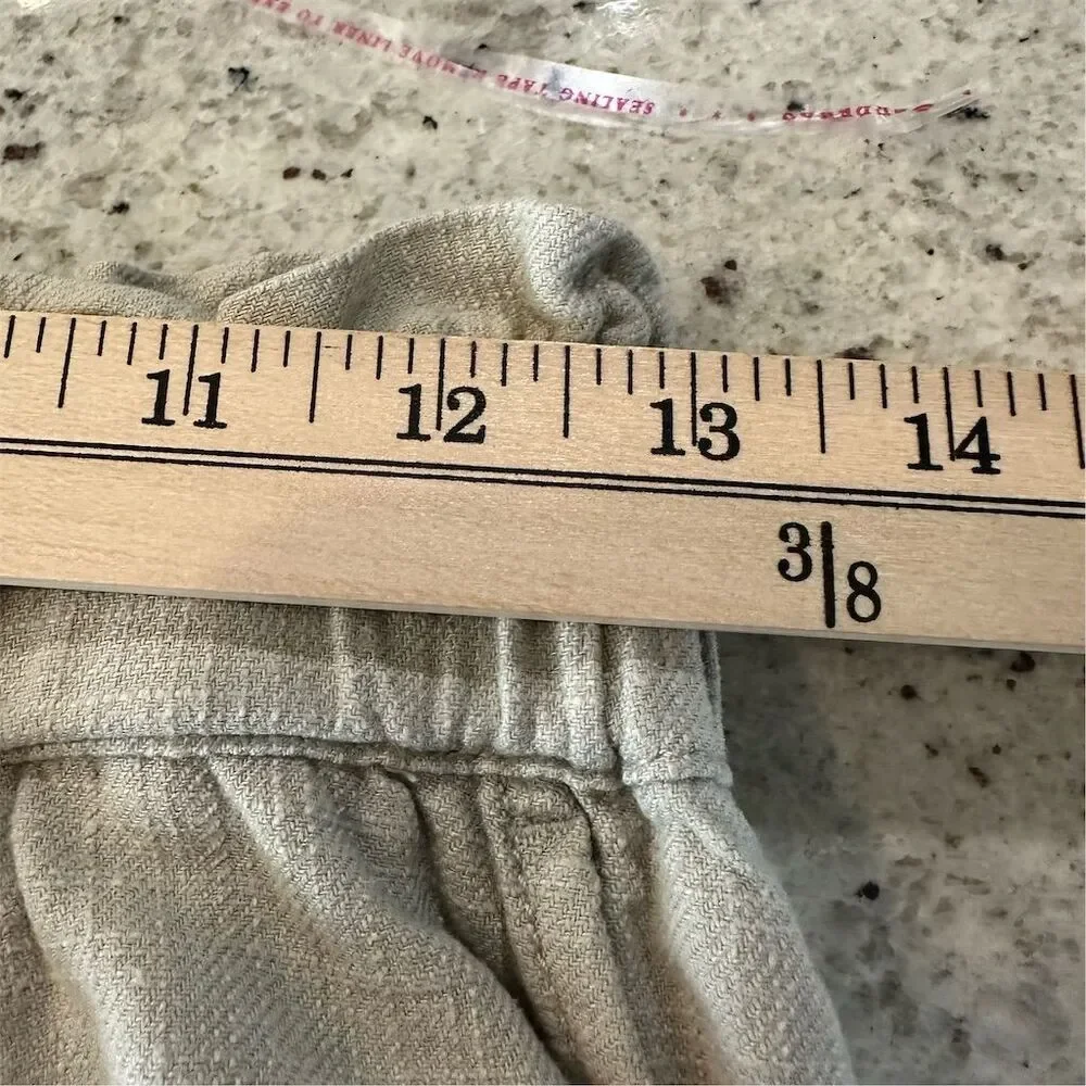 BLANKNYC Women's XS cream Linen Pants Casual‎ Elastic Waist - Picture 8 of 9